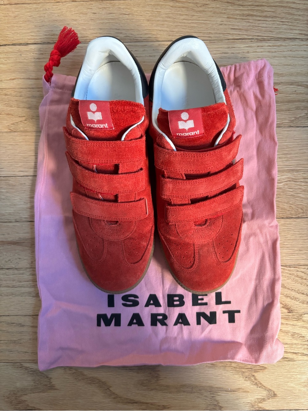 Isabel Marant Beth Suede Low-Top Sneakers